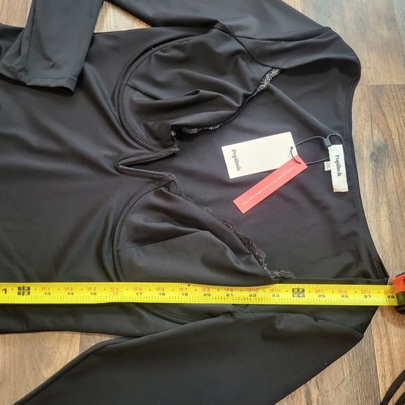 Elegant Black Long Sleeve Bodysuit - Picture 9 of 11